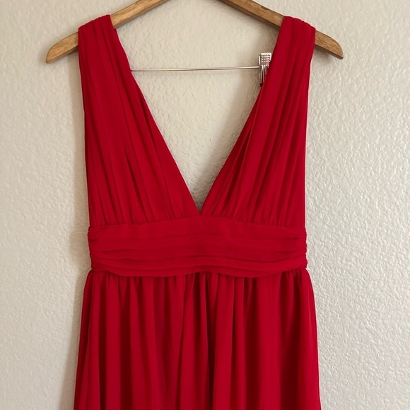 NWOT Heavenly Hues Red Maxi Dress Gown Gala - Picture 4 of 6